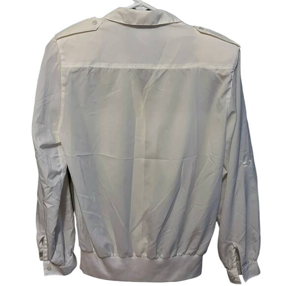 Sheridan Square 80s White Casual Blouse - Size 8, Good Condition - Picture 9 of 10